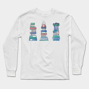 Books and Violets Long Sleeve T-Shirt